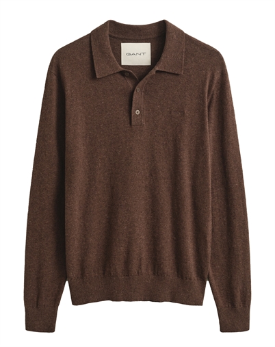 Gant - Linen Polo - Hazelnut Melange